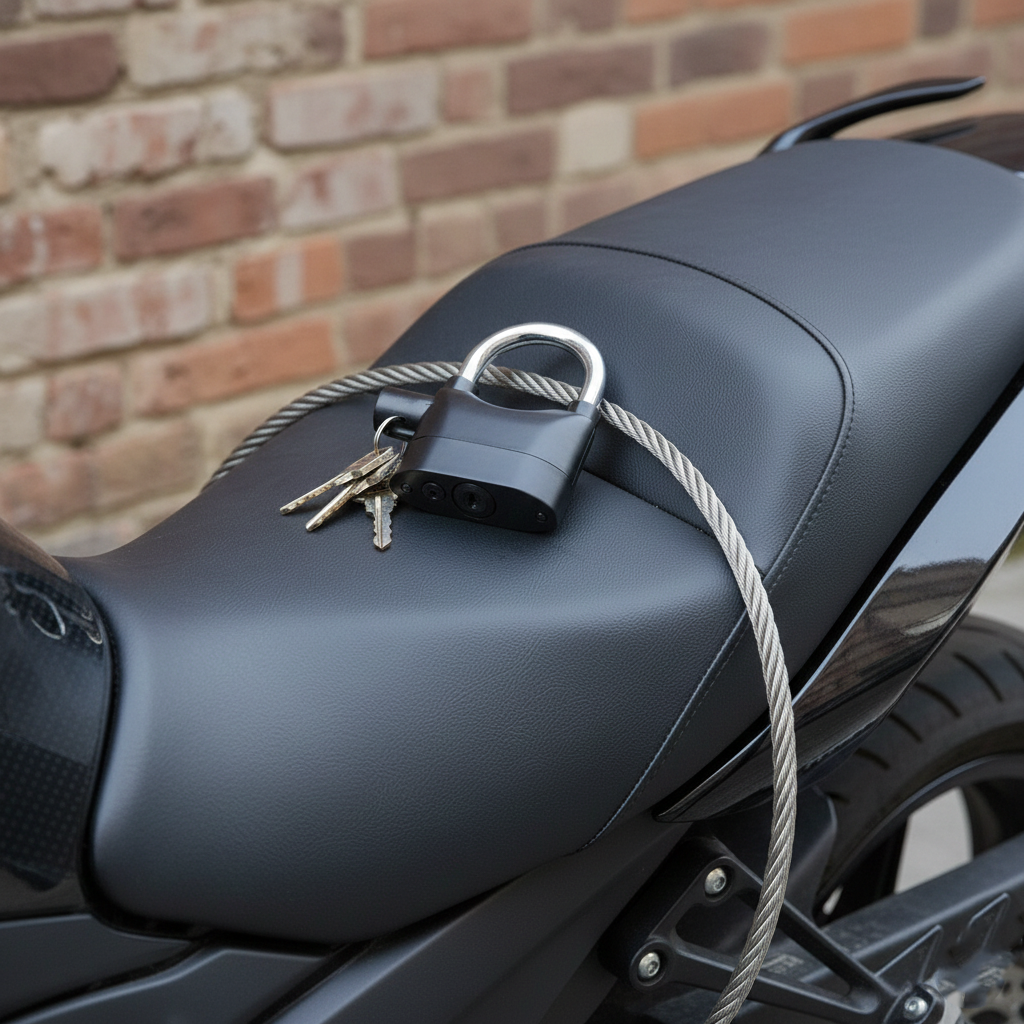 CANDADO CON ALARMA | PROTEGE TU MOTO